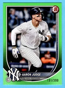 Aaron Judge 2025 Bowman #99 Neon Green SP 151/399 New York Yankess - Picture 1 of 2