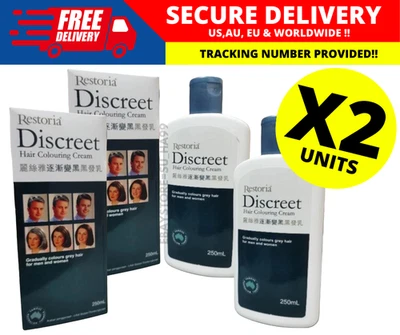 Restoria Discreet护发霜250毫升灰色头发反转自然色素修复X2 — 第 1/4 张图片