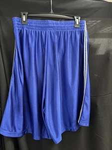 LaxWorld Lacrosse Shorts Royal Blue/White Stripe Elastic Waist w/Drawstrings XL - Picture 1 of 3