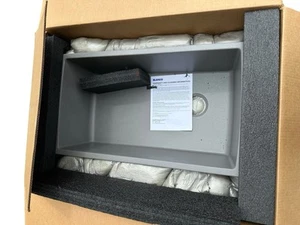 BLANCO ‎441770 Silgranit Diamond Single Bowl Undermount in Met Gray - Picture 1 of 9