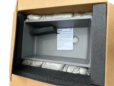 BLANCO ‎441770 Silgranit Diamond Single Bowl Undermount in Met Gray - Image 1 of 4