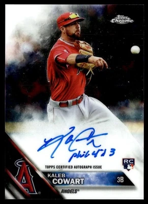 Topps Chrome Rookie Auto 2016 Kaleb Cowart #RA-KC Foto 1 de 2