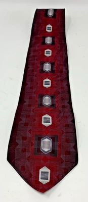 Corbata Carlo Palazzi Studio abstracta 100 % seda hecha a mano Foto 1 de 3