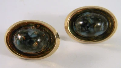 Gemelos de lapislázuli tono dorado de Anson Foto 1 de 4