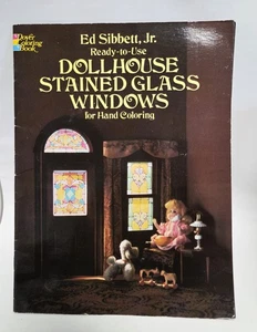 Dollhouse Stained Glass Windows Ready to Use Ed Sibbett Jr Dover Coloring Book - Bild 1 von 22