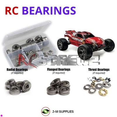 RCScrewZ Metal Shielded Bearings tra066b for Traxxas Rustler VXL #67076-3 | SET - Image 1 of 4