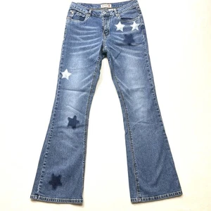 Patriotic Buffalo David Bitton Womens Jeans Sz 29 Boot Cut Stars Americana Rodeo - Picture 1 of 7