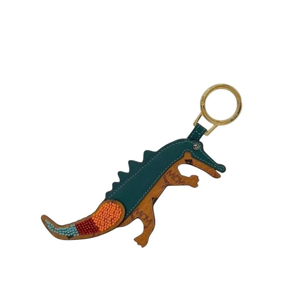 MCM Zoo 2D 鳄鱼皮钥匙扣男女通用动物爱好者包小饰品豪华独特 — 第 1/4 张图片