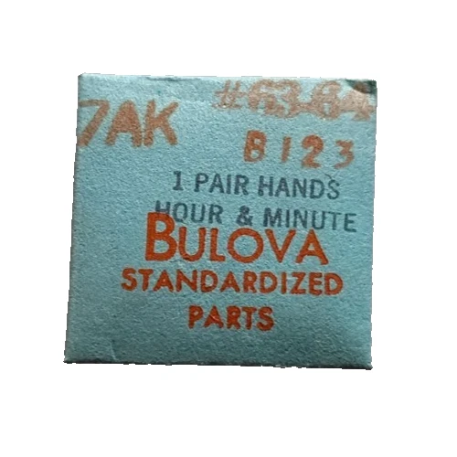 NOS Bulova Watch Part 1 PR Hands Hour & Minute Fits 10brc Movement Gdap26