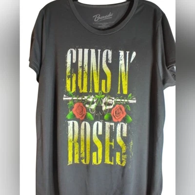 Guns N' Roses Graphic T-Shirt Y2K Size 3X Gray Concert Festival Everyday Wear - Image 1 of 4