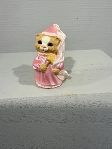 1993 Hallmark Prinzessin Katze in Rosa gekleidet fröhliche Miniatur HALLOWEEN QFM8305 - Bild 1 von 7