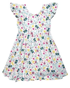 Dot Dot Smile NWT Girl Size 7 Happy Birthday Empire Flutter Sleeve Twirl Dress - Picture 1 of 5