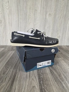 Sperry Top-Sider A/O Authentic Original 2 Eye Navy Bootsschuh Herren Größen 10 M - Bild 1 von 11