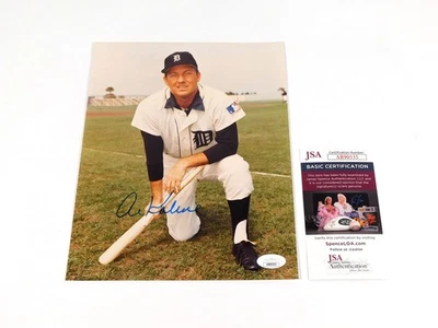 Al Kaline Signed 8 x 10 Color Photo Tigers JSA Auto AR90535 - Image 1 of 3