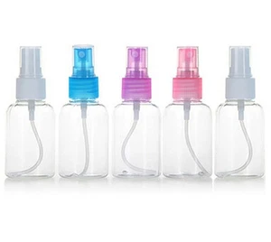 5pcs 50ML Empty Plastic Spray Bottle Perfume Transparent - Picture 1 of 8