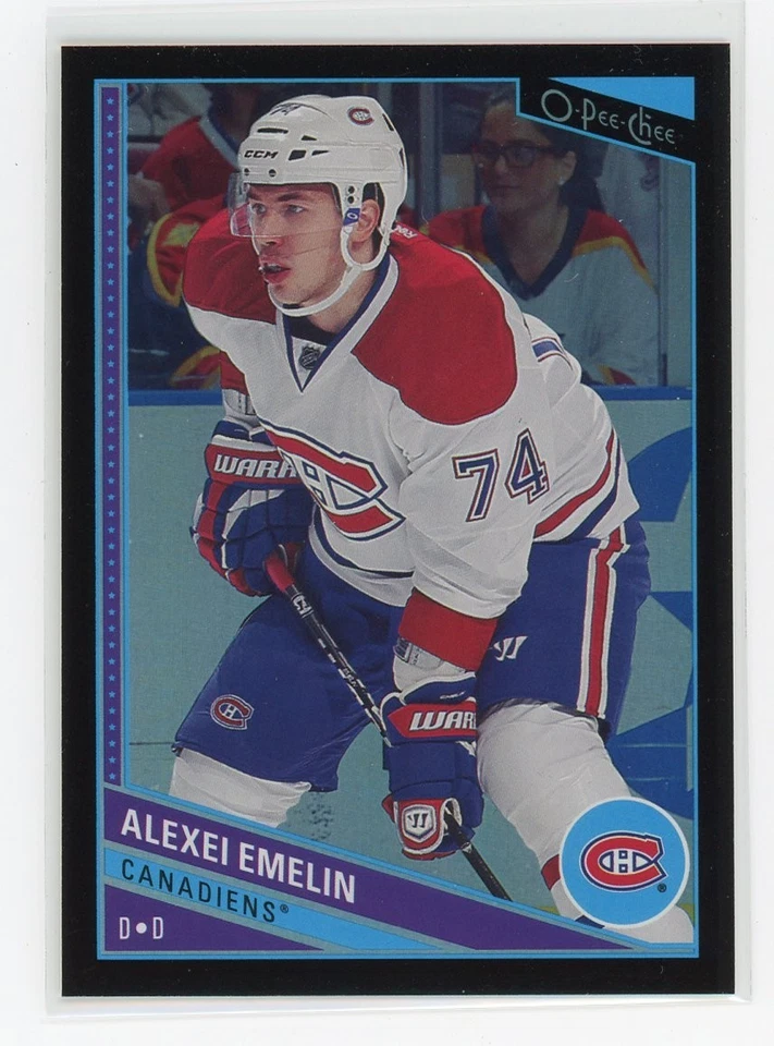 2013-14 O-Pee-Chee Black Rainbow Foil /100 Alexei Emelin #408 - Image 1 of 1