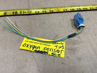 Ford Explorer 2006-2010 sensor de oxígeno azul hembra T103 conector de cableado Foto 1 de 4
