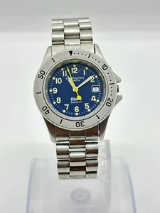 [Read] Hamilton Khaki 8587B Womens Diver Black Dial Date Quartz Watch Used - Picture 1 of 15