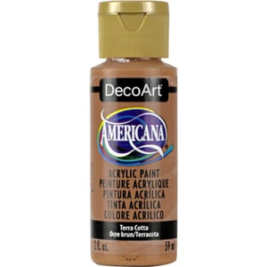 Terra Cotta Brown Acrylic Paint DecoArt Americana 59ml 2 fl oz DAO62 Terracotta