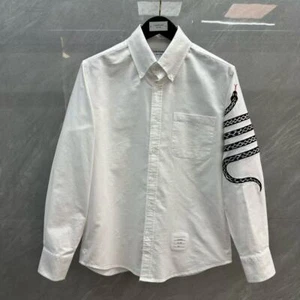 Camisa informal de manga larga bordada de manga larga Thom Browne para hombre/mujer - Imagen 1 de 8