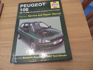 HAYNES MANUAL PEUGEOT 106 1991-2002 Service & Repair 1882 - Picture 1 of 1