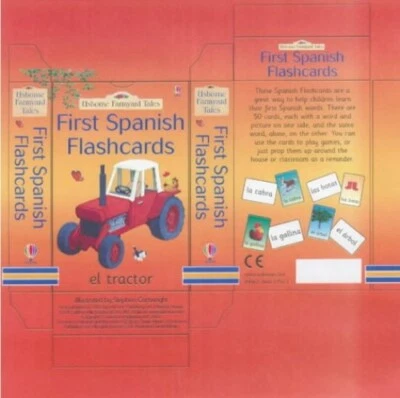 First Spanish Flashcards (Farmyard Tales) by Usborne Cards Book The Fast Free - Image 1 of 2