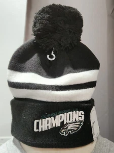 OFFICIALLY LICENSED NFL PHILADELPHIA EAGLES WINTER HAT SUPER BOWL  CHAMPS NEW - Picture 1 of 6
