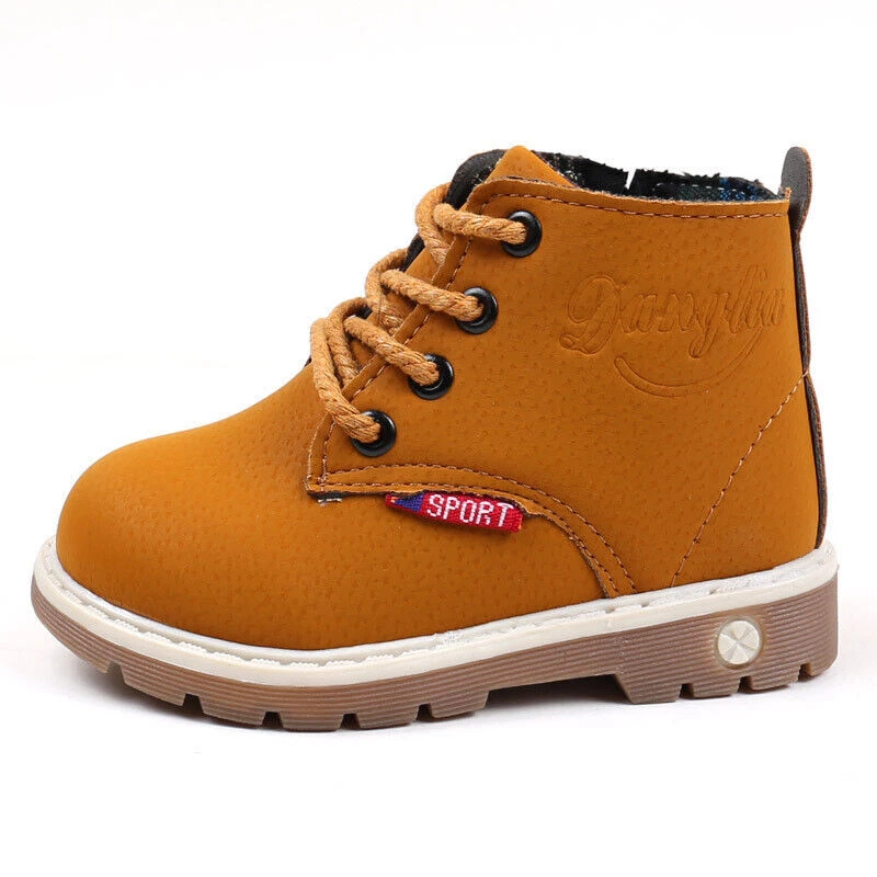 Niñas Niños Informales Cremallera Con Cordones Invierno Otoño Caminar Deporte Botines Botas Cortas Foto 1 de 1
