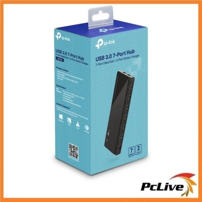 NEW TP-Link UH720 USB 3.0 7-Port Hub with 2 Charging Port Smart Phone Pad PC Mac - image 1 of 4