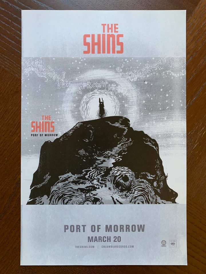 THE SHINS Port Of Morrow 11x17 Poster 2012 PROMOTIONAL ONLY Promo Album Tour Ad - Image 1 of 1