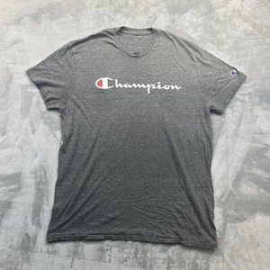 Champion Classic Logo T-Shirt Men Size XL Gray Timeless Tee - Picture 1 of 6