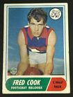 1969 Scanlen's Card No.37 Fred Cook Footscray Very Good (2)