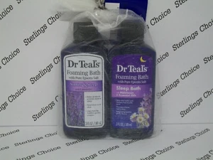 Dr Teals Foaming Bath Soothe & Sleep / Sleep Bath  3oz each - Picture 1 of 3