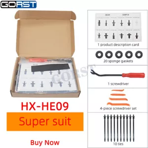 350 Clips+Tool Bumper Fender Door Panel Trim Fastener Plastic Pin Retainer HE09 - Bild 1 von 8
