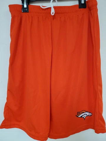 0724-1 Mens NFL DENVER BRONCOS Polyester Jersey SHORTS Embroidered NEW ORANGE Cover