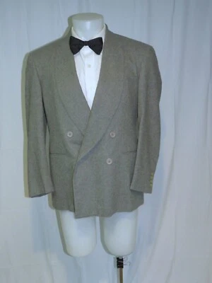 Polo Ralph Lauren Vintage Gray Flannel Double Breasted Formal Jacket 40S - Image 1 of 4