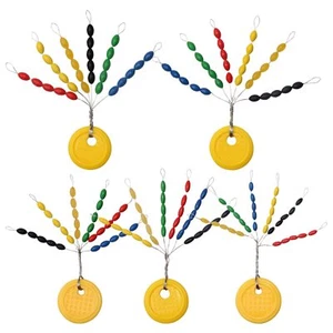JSHANMEI 450pcs Rubber Fishing Bobber Stoppers, 30 in 1 Colorful Oval Float F... - Picture 1 of 5