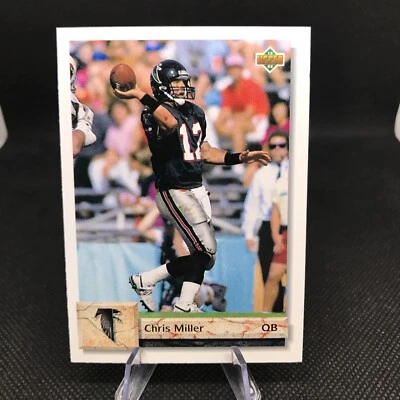 1992 Upper Deck Chris Miller #291 Atlanta Falcons - Image 1 of 2
