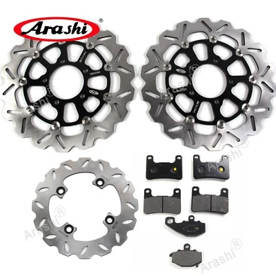 For Kawasaki ZX-10R Ninja 2008 2009 2010 Front Rear Brake Discs Rotors and Pads - Image 1 of 4