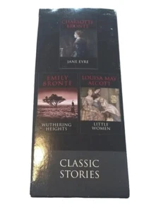 π Classic Stories Little Women Wuthering Heights Jane Eyre New Unread Box Set - Picture 1 of 15