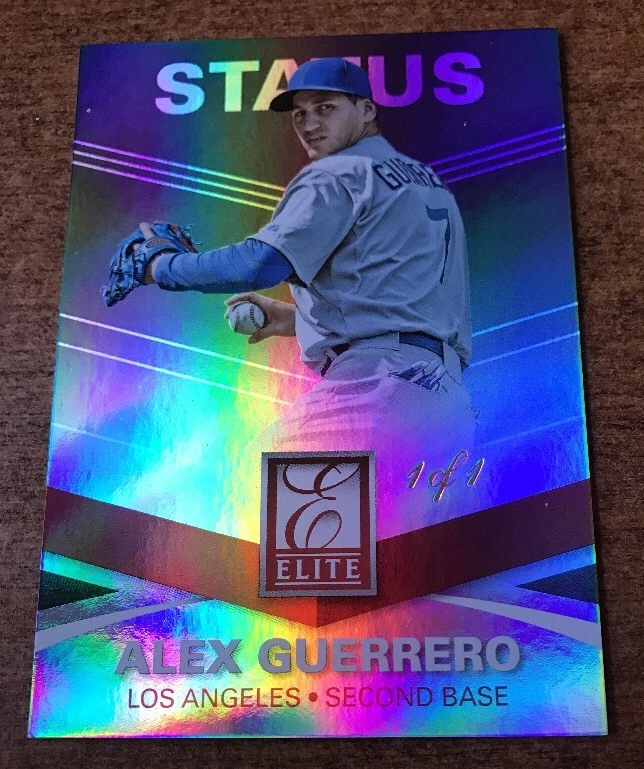 ALEX GUERRERO 2015 Panini Elite Black Status  #D 1/1 WOW - Image 1 of 1