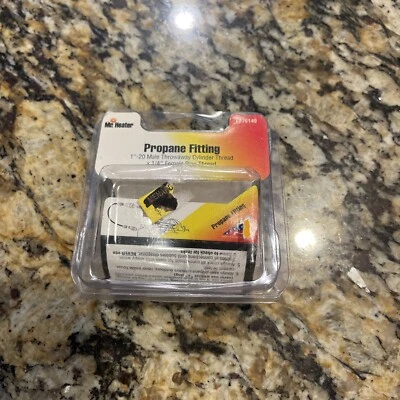 Mr. Heater 1-20 Male Throwaway Cylinder thread x 1/4 Female Pipe Thread Fit - Image 1 of 4