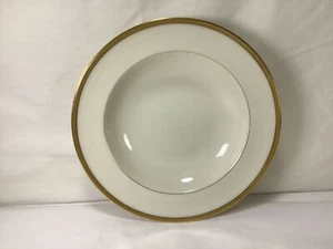 KK35 Pair Vintage Antique Lenox Ivory White Gold Porcelain Plate - Dinnerware - Picture 1 of 6