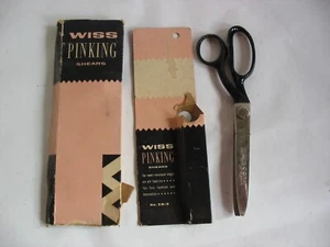 Tijeras rosadoras Wiss CB9 modistas con caja costura industrial hechas en EE. UU. - Imagen 1 de 5