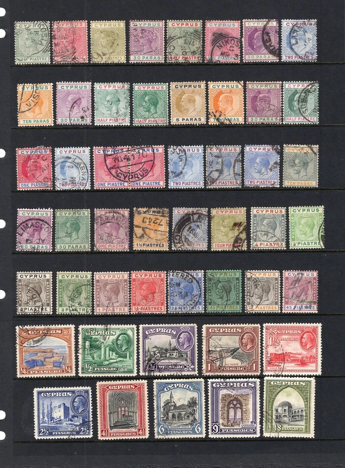 SELECCIÓN CHIPRE 1881/1928 MUY FINA USADA Foto 1 de 1