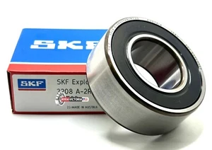 SKF 3208 A-2RS1 TN9/C3 MT33 ANGULAR CONTACT BALL BEARING 40x80x30.2mm 5208 - Picture 1 of 3