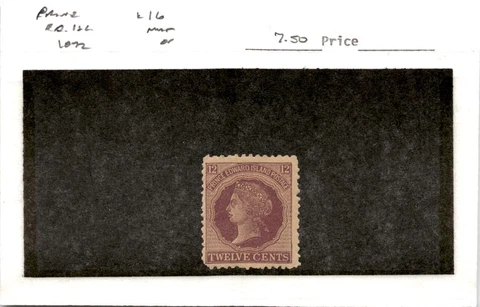 Prince Edward Island, Postage Stamp, #16 Mint Hinged, 1872 Queen Victoria (AC) Cover