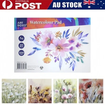 Premium A4 300gsm White Mixed Media Art Pad Heavyweight Paint Watercolour Paper - image 1 of 4