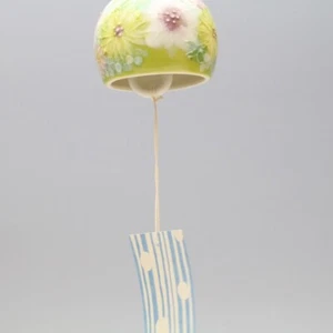 Yuzuriha 247 Windspiel Keramik Seto Ware japanische traditionelle Handarbeit hergestellt in Japan - Bild 1 von 21