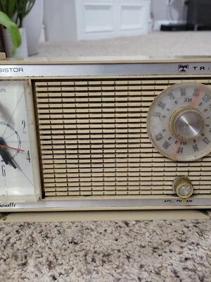 Vintage Triumph Silhouette Transistor Clock Radio RK-604 ~ fully functional  - Image 1 of 4
